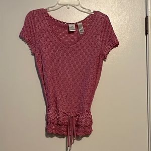 Emma James Pink Sheer Shirt